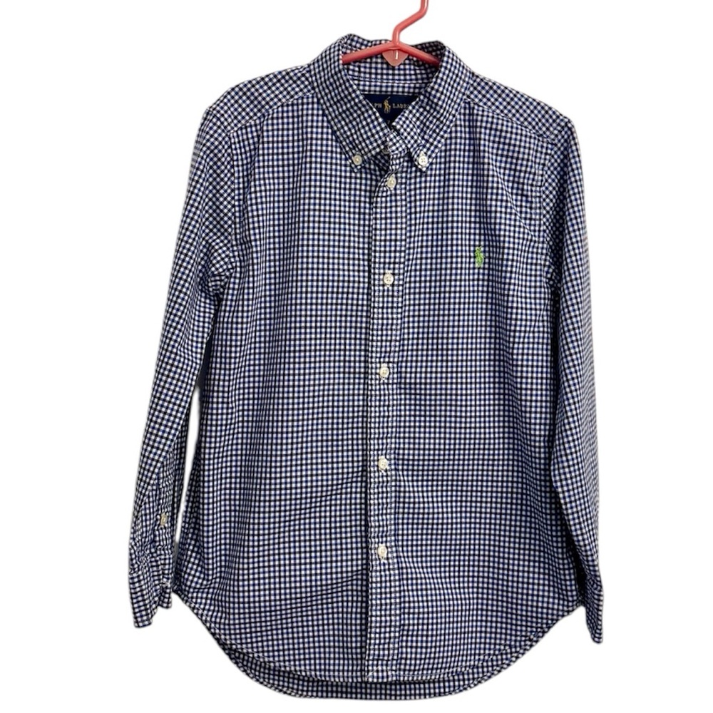 Polo Ralph Lauren Kids Gingham Cotton Poplin Shirt.